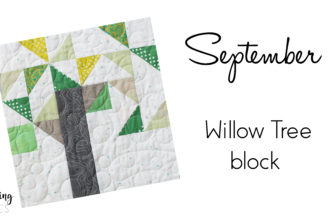 It's time to perfect our half square triangle technique with the Willow Tree Quilt Block from the Heartland Heritage pattern. This scrappy quilt from the gals at Inspiring Stitching is the perfect design for building your quilting skills.