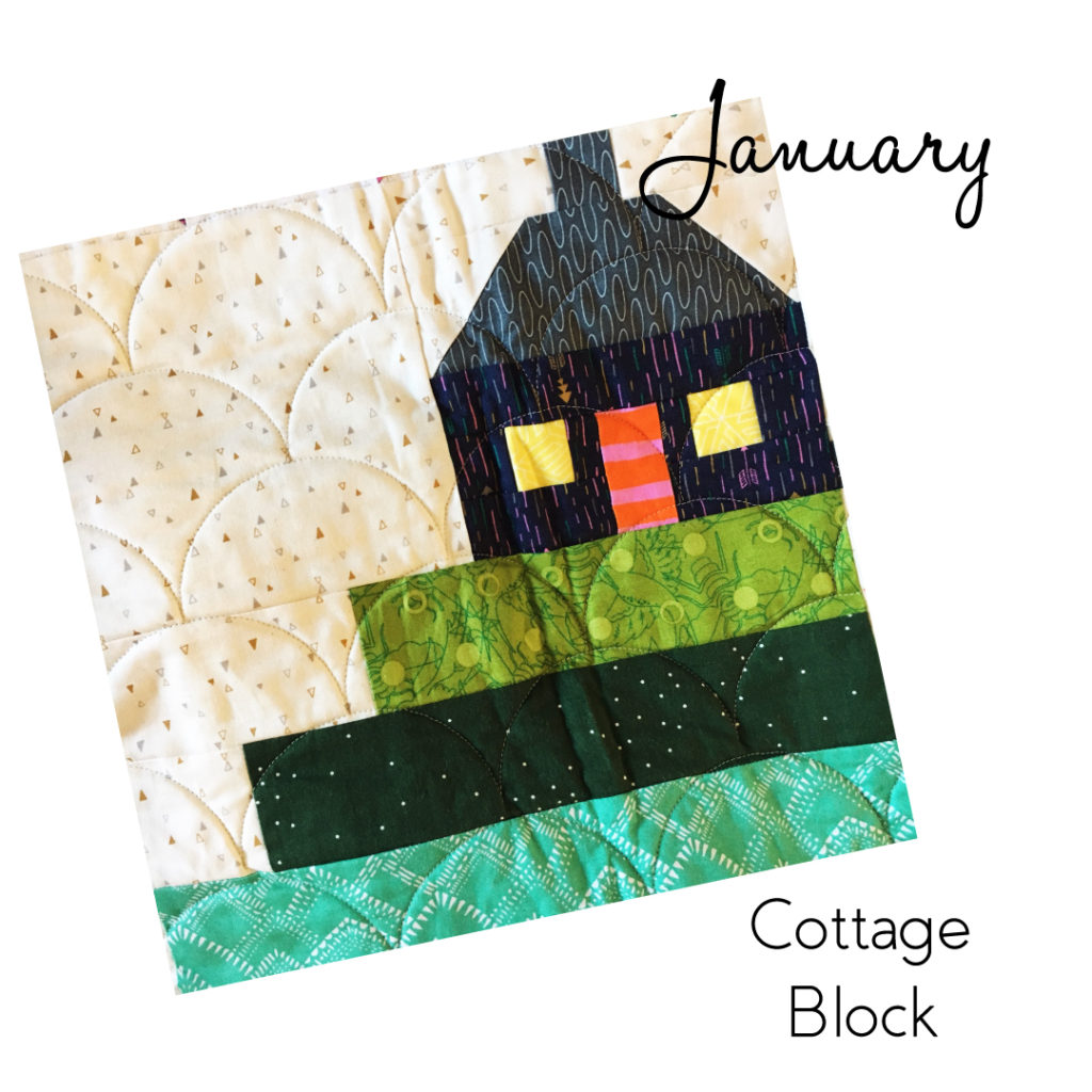 January Cottage Block ---Sew-Hometown