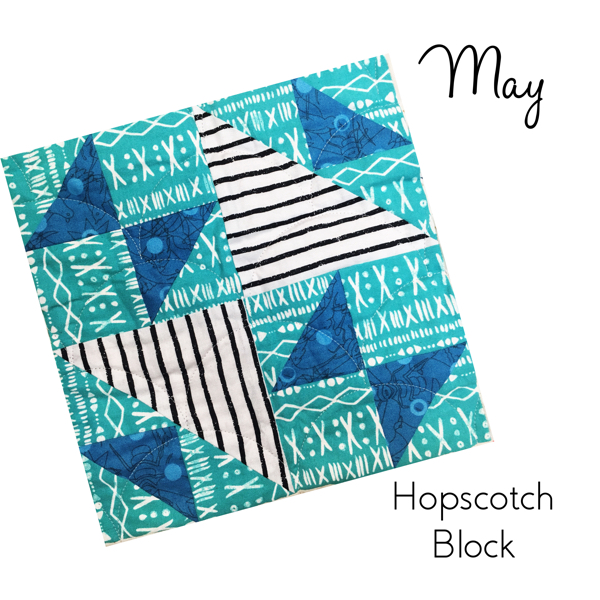 March Hopscotch Block ---Sew-Hometown